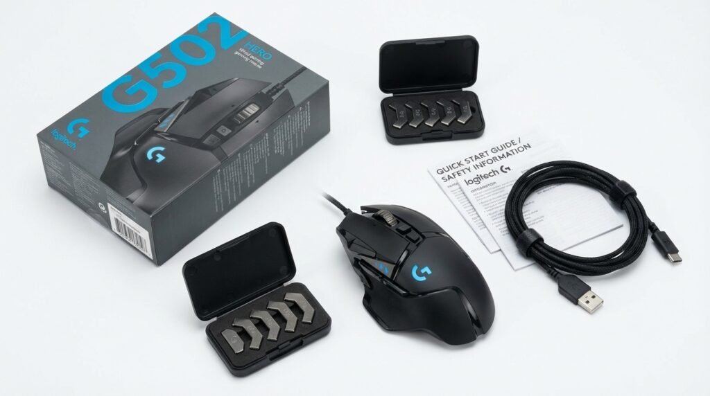กล่องและอุปกรณ์เสริม Logitech G502 HERO