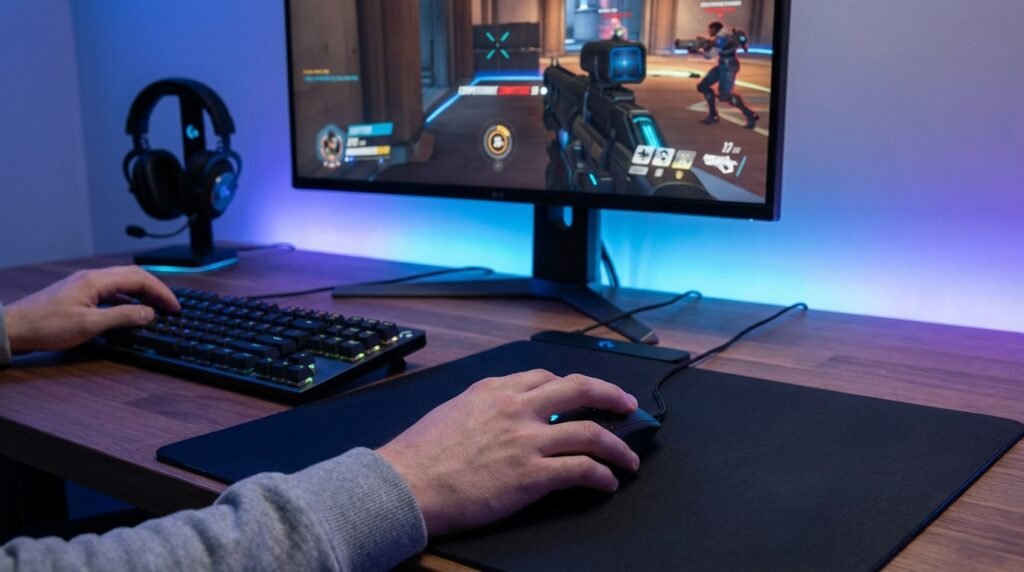 เกมเมอร์ใช้ Logitech G502 HERO เล่นเกม FPS