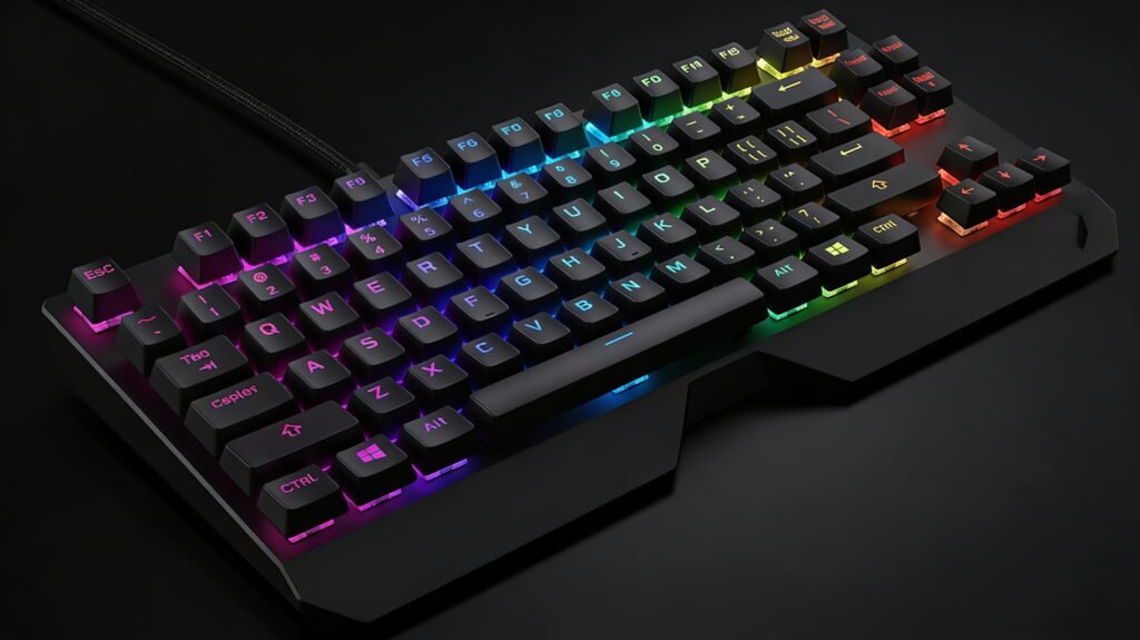 คีย์บอร์ดเกมมิ่ง 87 Key Mechanical พร้อมไฟ RGB ที่เหมาะสำหรับมือใหม่