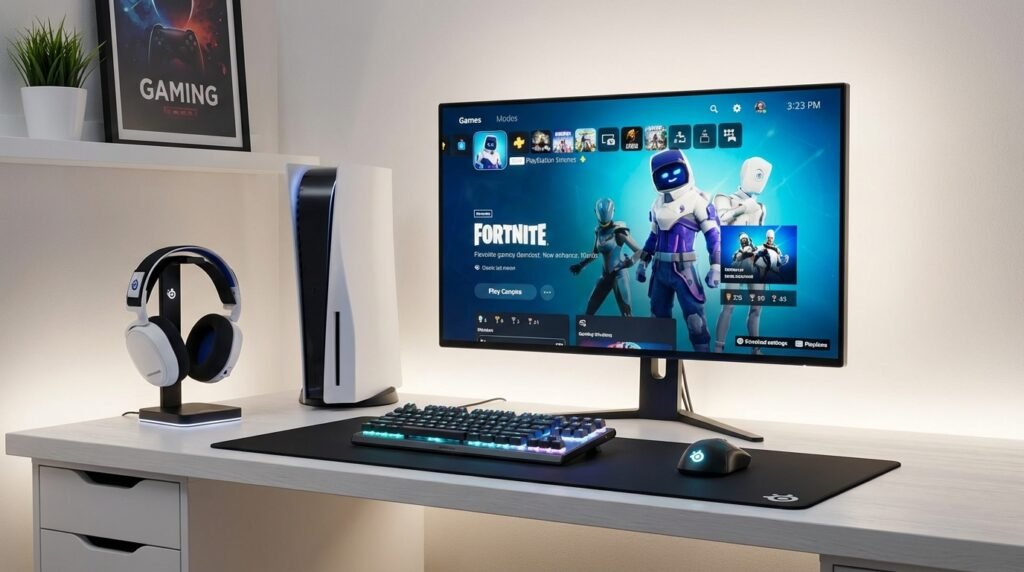 SteelSeries Arctis 7P บน gaming setup
