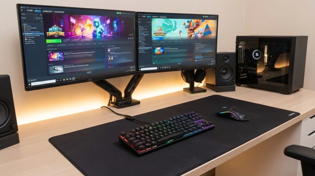 Gaming setup พร้อม Glorious Model O Wireless