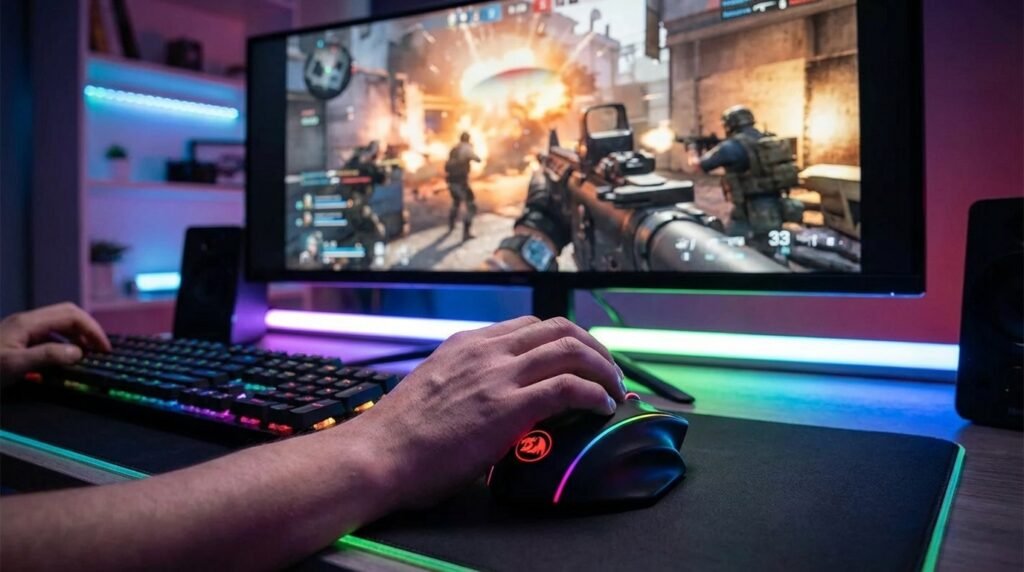 เกมเมอร์ใช้ Redragon M686 เล่น Valorant