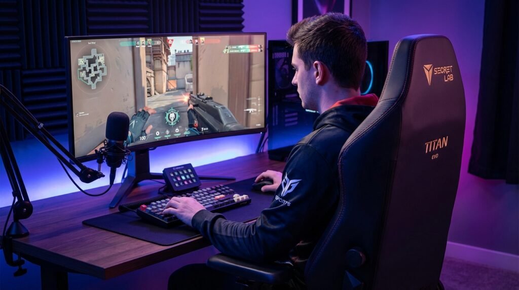 เกมเมอร์ใช้ Secretlab TITAN Evo เล่นเกม