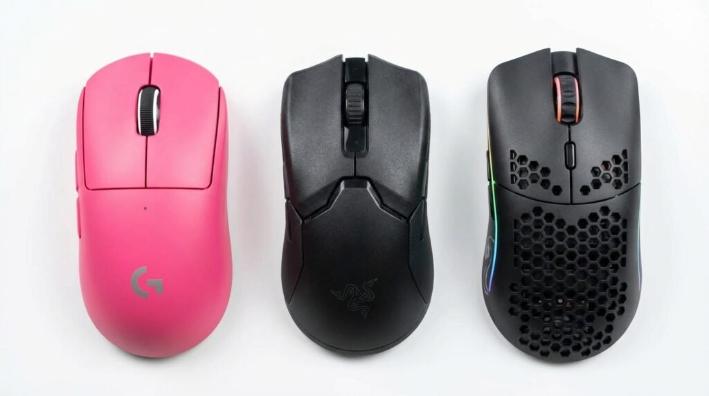 เปรียบเทียบขนาด Logitech G Pro X Superlight