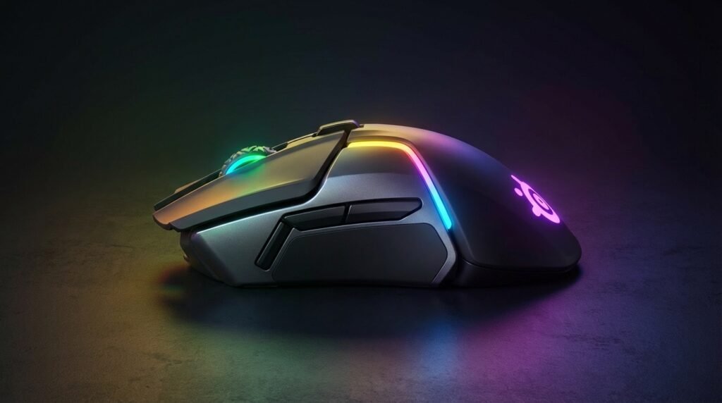 ไฟ RGB 8 โซนของ SteelSeries Rival 650 Wireless