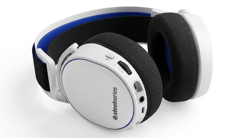 SteelSeries Arctis 7P มุมด้านข้างแสดงโครงสร้างหูฟัง