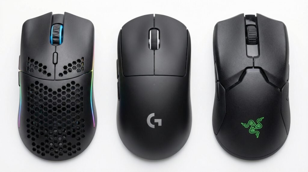 เปรียบเทียบ Glorious Model O Wireless vs Logitech vs Razer