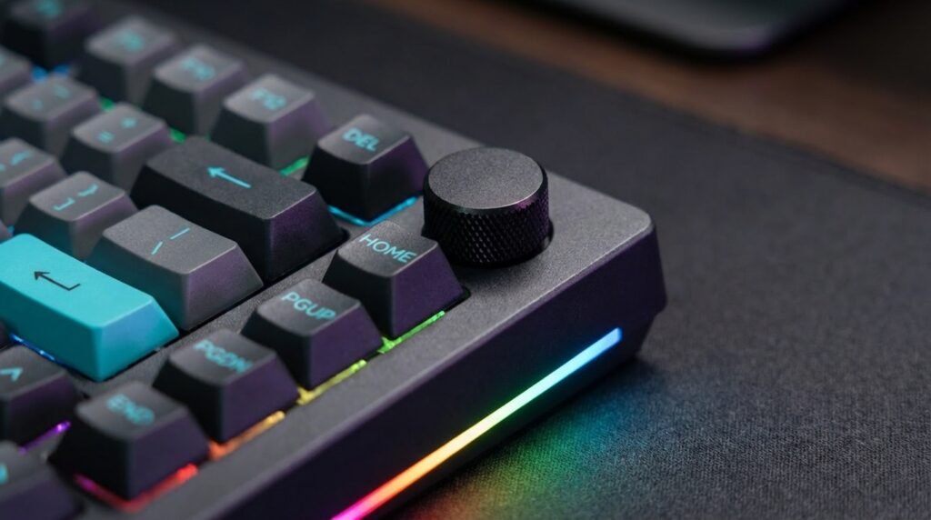 Akko 5075B Plus Rotary Knob RGB lighting