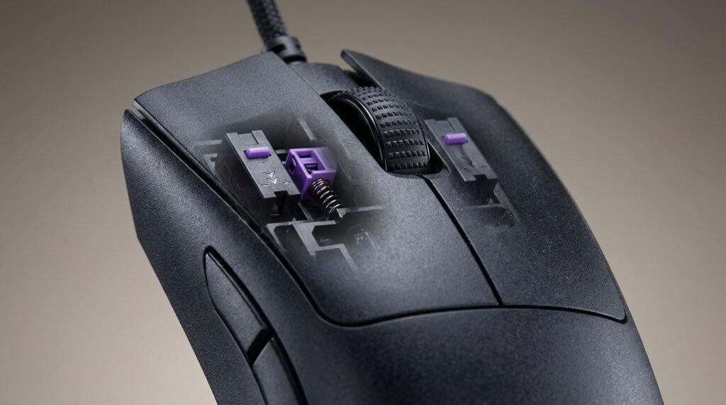 DeathAdder V3 สวิตช์ optical และปุ่มด้านข้าง