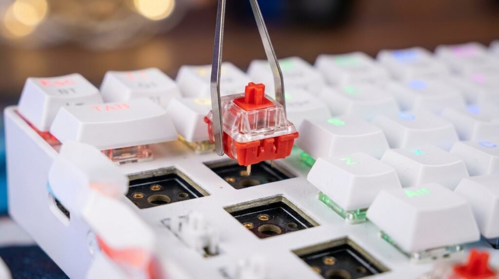 Hot-swap Socket ของ Redragon K530 Pro รองรับ Switch 3-pin และ 5-pin