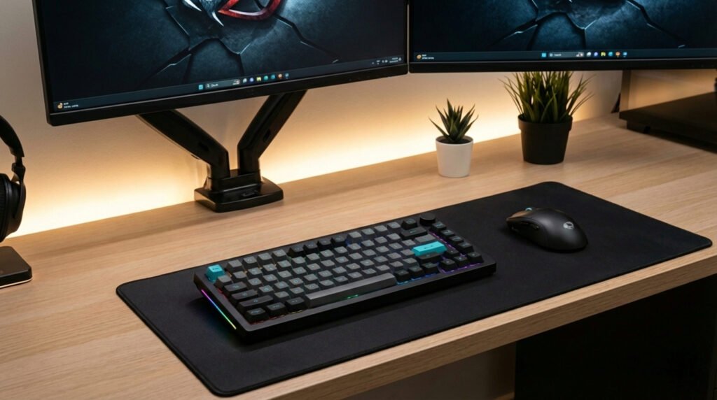 Akko 5075B Plus บนโต๊ะ Gaming Setup