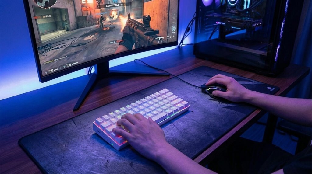 เกมเมอร์ใช้ Redragon K530 Pro Draconic เล่น Valorant