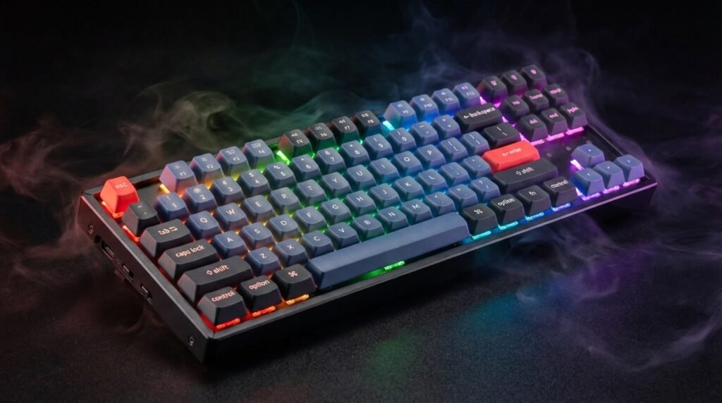 Keychron K8 Pro RGB lighting full spectrum colors