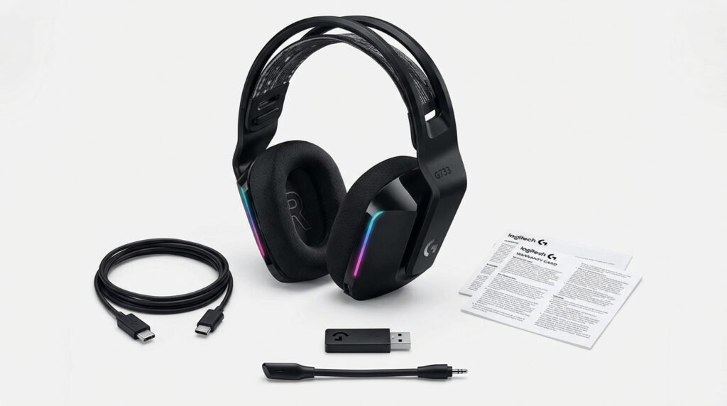 Logitech G733 Lightspeed พร้อมอุปกรณ์ครบชุด