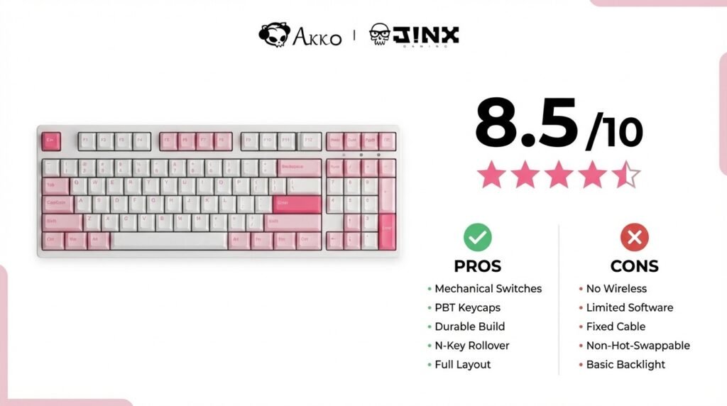 สรุปรีวิว Akko 3108 Plus Prunus Lannesiana คะแนน 8.5/10