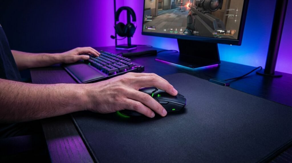 เกมเมอร์มืออาชีพใช้ Razer Viper V2 Pro เล่นเกม FPS แข่งขัน