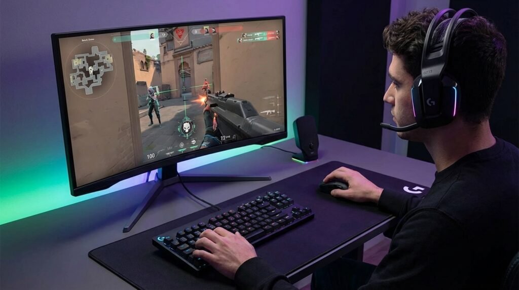เกมเมอร์ใช้ Logitech G733 เล่นเกม Valorant