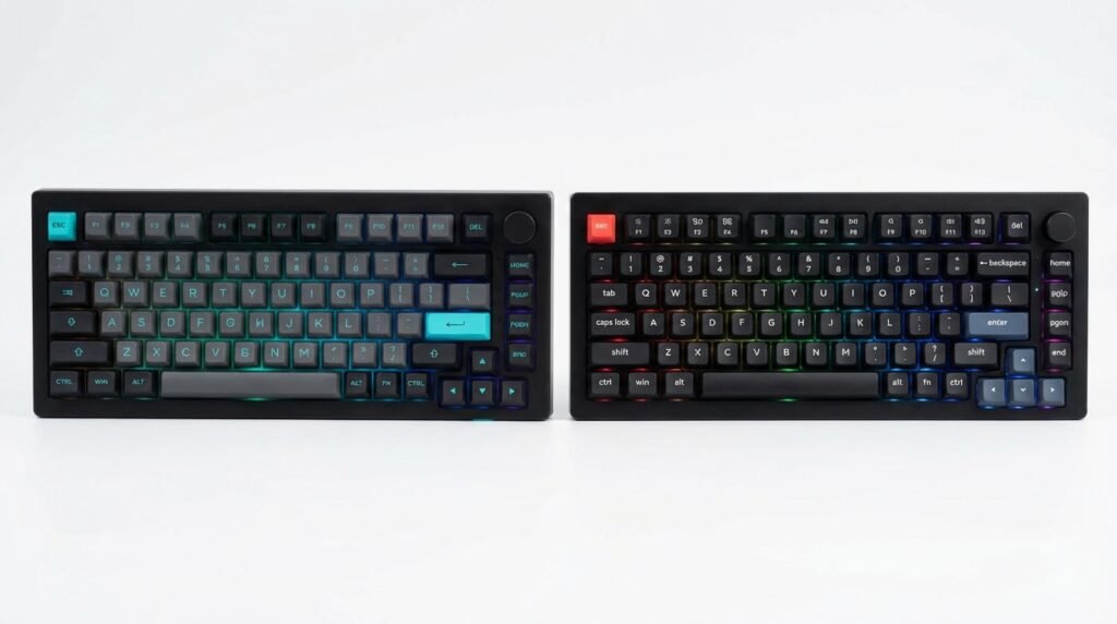 เปรียบเทียบคีย์บอร์ด Akko 5075B Plus vs Keychron V1 Max
