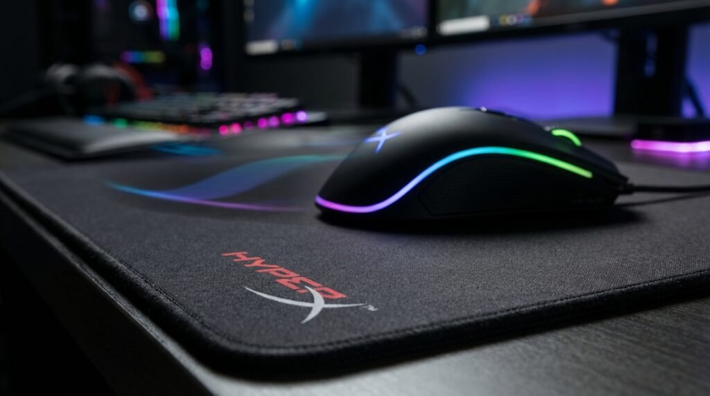 การเคลื่อนที่ของเมาส์บน HyperX Pulsefire Mat