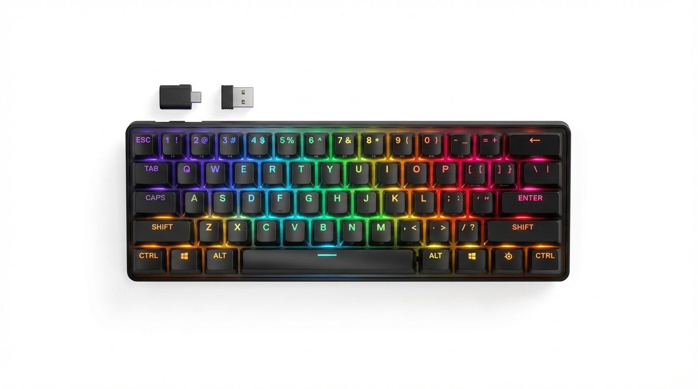 รีวิว SteelSeries Apex Pro Mini Wireless: คีย์บอร์ดเกมมิ่งไร้สาย 60% สวิตช์ปรับได้ ระดับโปร