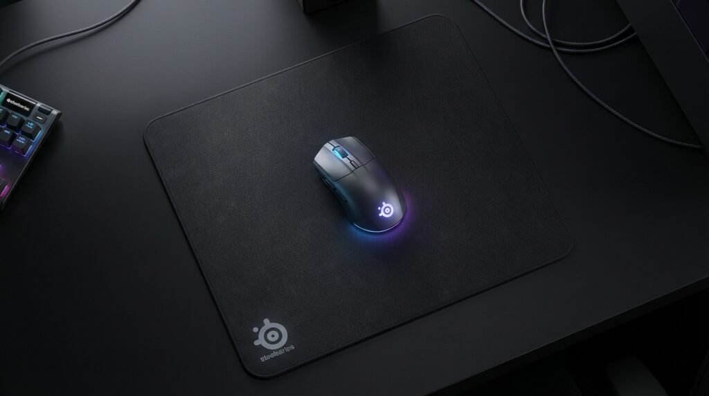 แผ่นรองเมาส์ SteelSeries QcK Performance คู่กับเมาส์เกมมิ่งระดับโปร