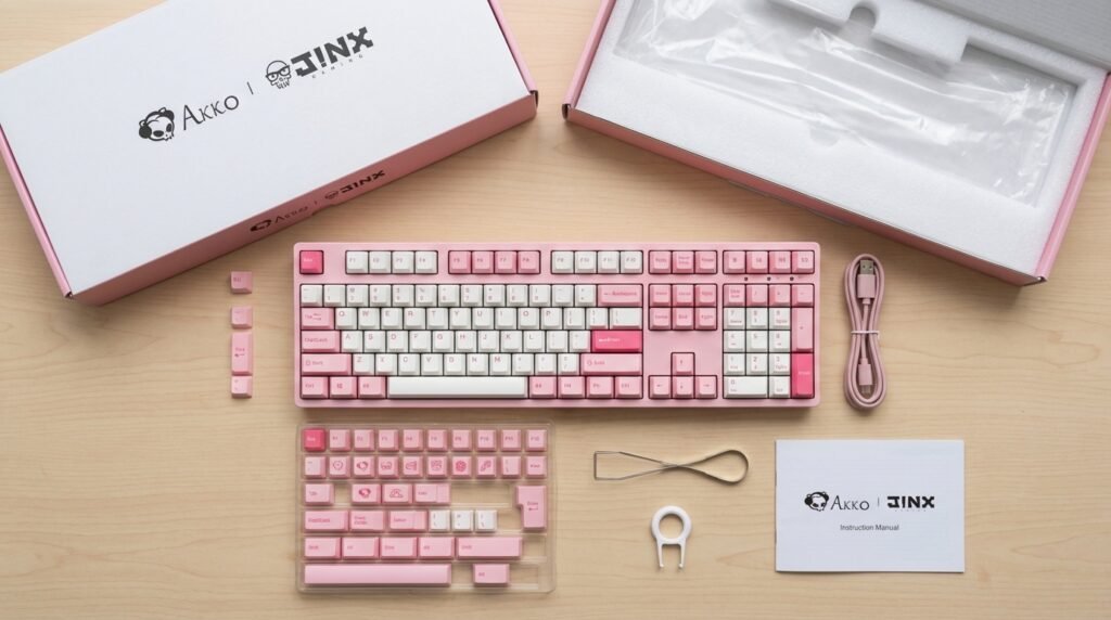 อุปกรณ์ในกล่อง Akko 3108 Plus Prunus Lannesiana